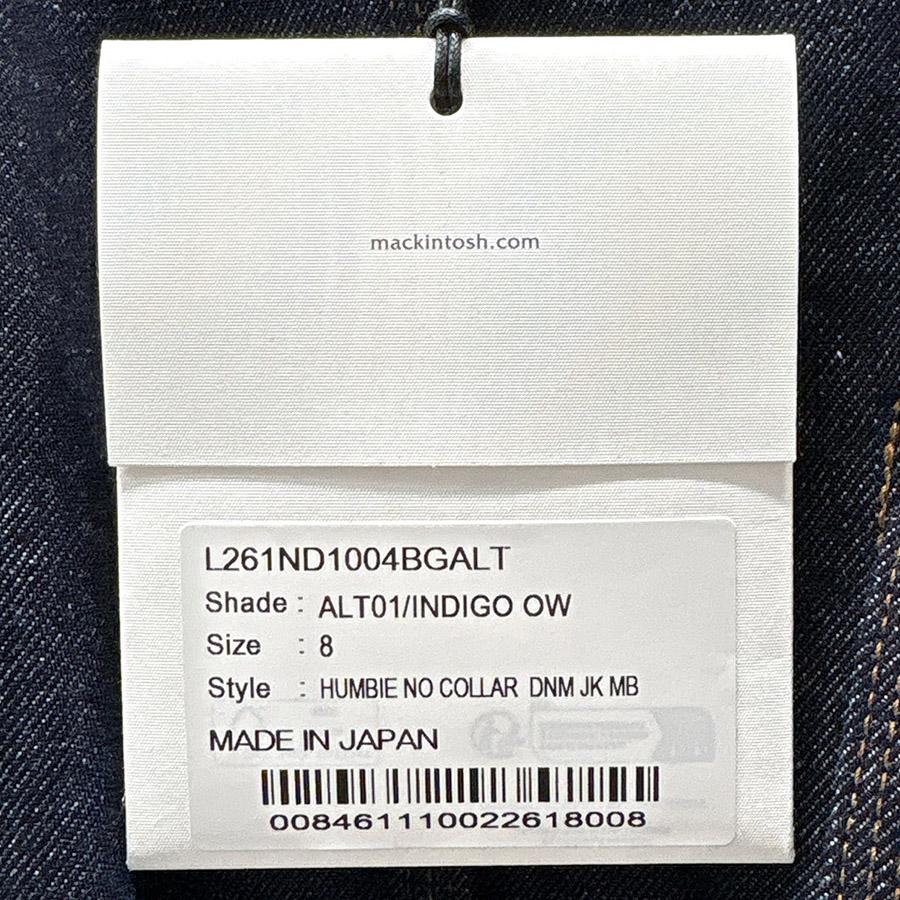 本日最大+7%超PayPay祭 マッキントッシュ レディース ジャケット ハンビー ノーカラーデニムジャケット Humbie Denim Jacket L261ND1004BGALT Mackintosh | Mackintosh | 18