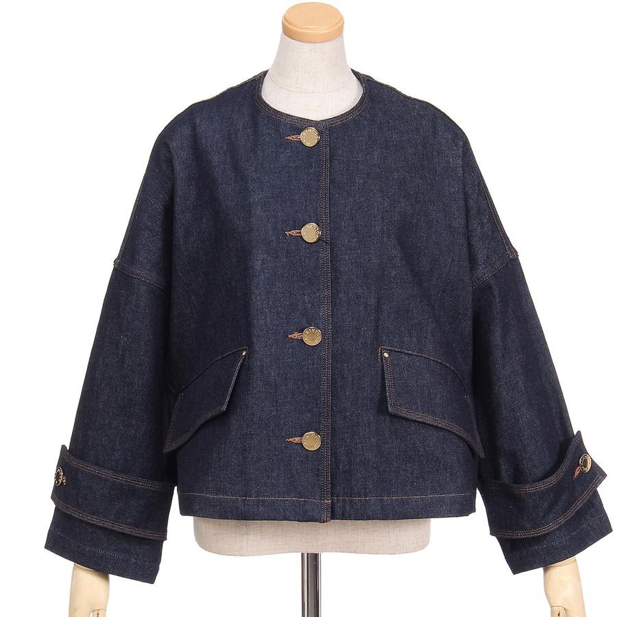 本日最大+7%超PayPay祭 マッキントッシュ レディース ジャケット ハンビー ノーカラーデニムジャケット Humbie Denim Jacket L261ND1004BGALT Mackintosh | Mackintosh | 03