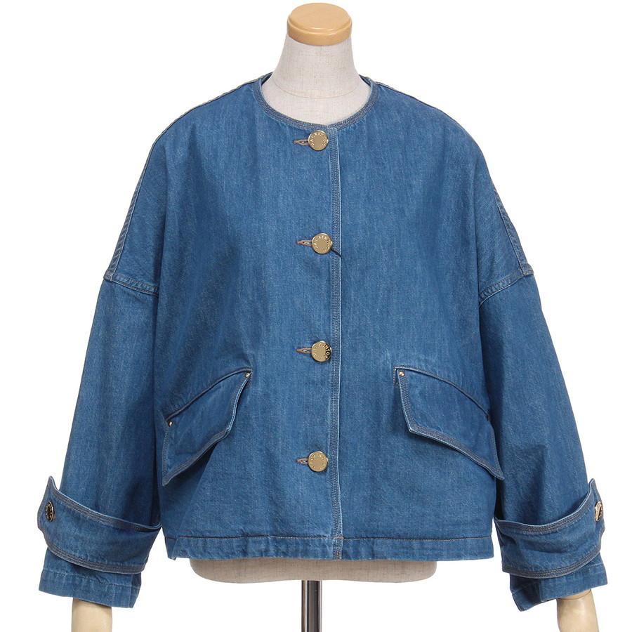 マッキントッシュ レディース ジャケット ハンビー ノーカラーデニムジャケット Humbie Denim Jacket L261ND1004BGALW Mackintosh 母の日 ギフト プレゼント | Mackintosh | 03