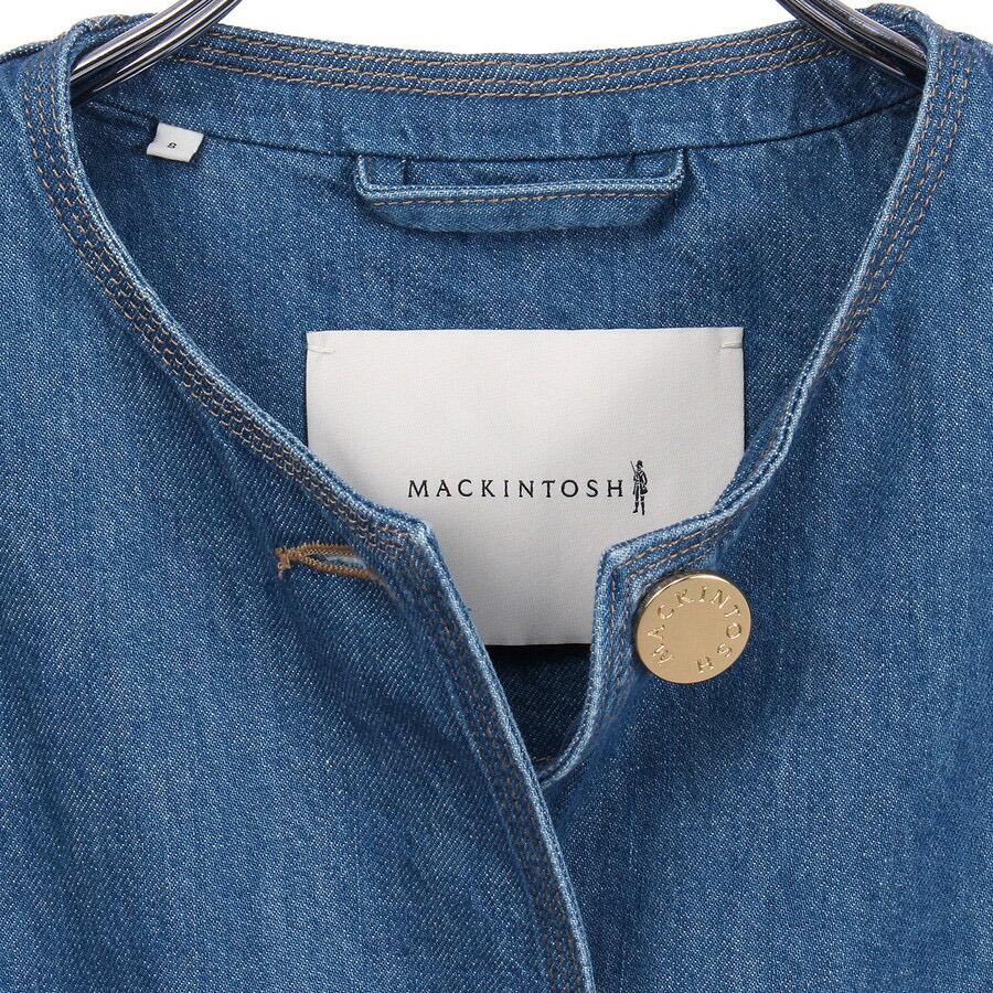 マッキントッシュ レディース ジャケット ハンビー ノーカラーデニムジャケット Humbie Denim Jacket L261ND1004BGALW Mackintosh 母の日 ギフト プレゼント | Mackintosh | 04