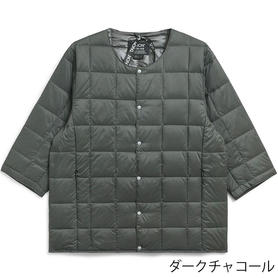 タイオン メンズ レディース ベーシック クルーネック七分袖 ダウンジャケット Taion Basic Crew Neck 3/4 Sleeve Taion-014 ダウン | TAION | 04