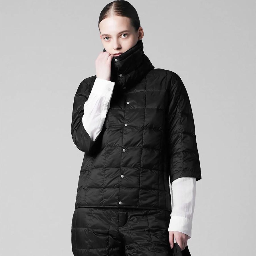 1/4プレミアム会員+5% タイオン レディース ダウンジャケット Taion W014 クルーネック七分袖 ダウンジャケットCrew Neck 3/4 Sleeve Down ダウン ジャケット | TAION | 14