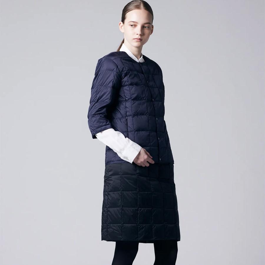 1/4プレミアム会員+5% タイオン レディース ダウンジャケット Taion W014 クルーネック七分袖 ダウンジャケットCrew Neck 3/4 Sleeve Down ダウン ジャケット | TAION | 16