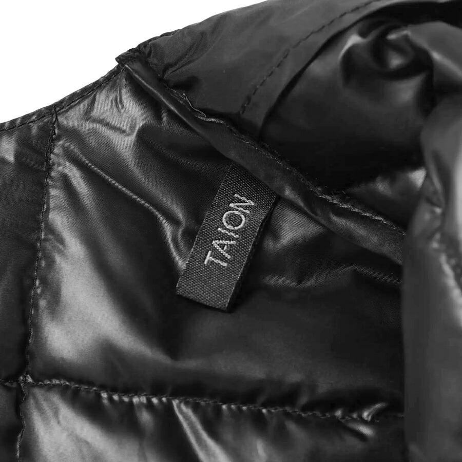 1/4プレミアム会員+5% タイオン レディース ダウンジャケット Taion W014 クルーネック七分袖 ダウンジャケットCrew Neck 3/4 Sleeve Down ダウン ジャケット | TAION | 10