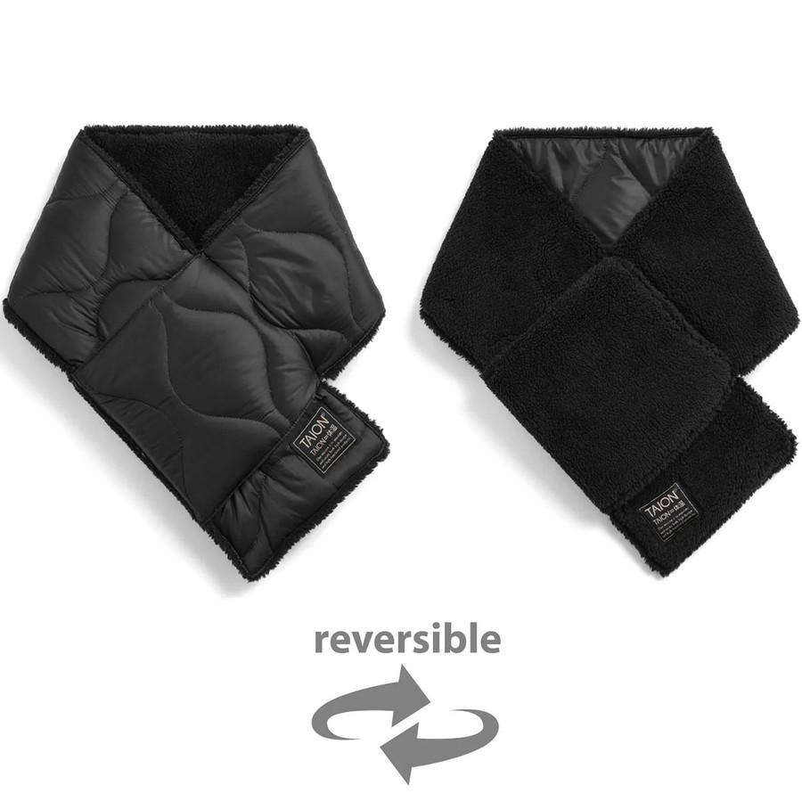 タイオン メンズ レディース ミリタリー リバーシブルマフラー Taion R201ALSML-1 Military Reversible Muffler マフラー ダウン リバーシブル | TAION | 01