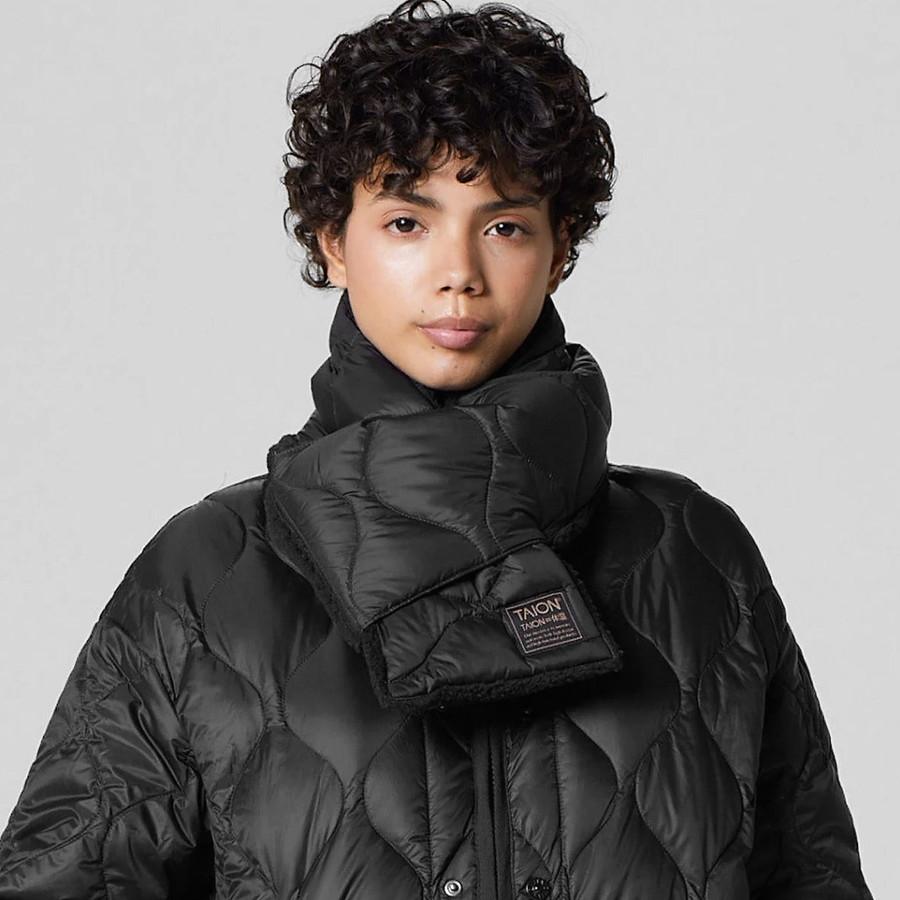 タイオン メンズ レディース ミリタリー リバーシブルマフラー Taion R201ALSML-1 Military Reversible Muffler マフラー ダウン リバーシブル | TAION | 06