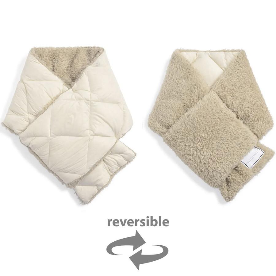 12/28+5% タイオン メンズ レディース シティ リバーシブルダウンマフラー Taion R201CI City Reversible Down Muffler マフラー ダウン リバーシブル | TAION | 02