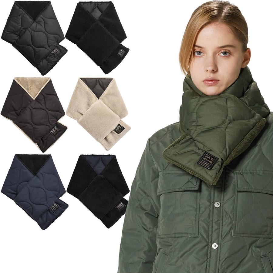 タイオン メンズ レディース ミリタリー リバーシブルダウンマフラー Taion R201ML-1 Militaly Reversible Down Muffler マフラー ダウン | TAION