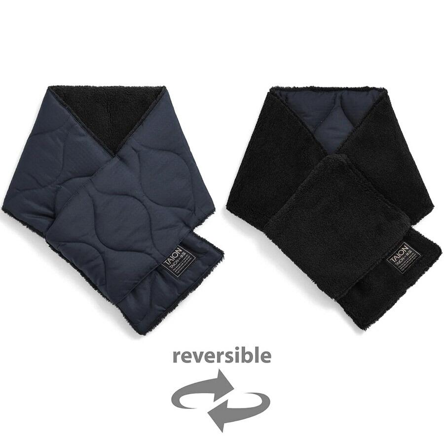 タイオン メンズ レディース ミリタリー リバーシブルダウンマフラー Taion R201ML-1 Militaly Reversible Down Muffler マフラー ダウン | TAION | 04