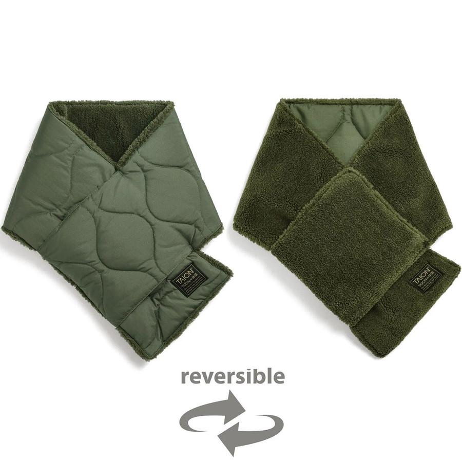 タイオン メンズ レディース ミリタリー リバーシブルダウンマフラー Taion R201ML-1 Militaly Reversible Down Muffler マフラー ダウン | TAION | 02
