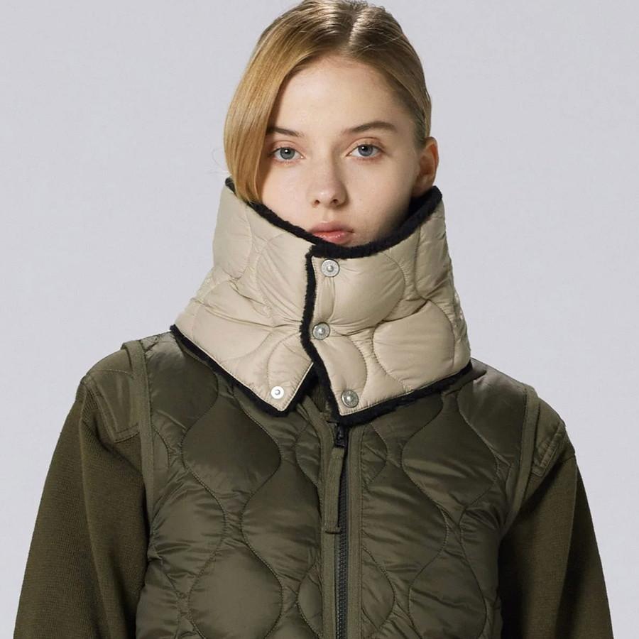 タイオン ユニセックス ミリタリー リバーシブルダウンネックウォーマー Taion R203ALSML-1 Militaly Reversible Neck Warmer ダウン | TAION | 06