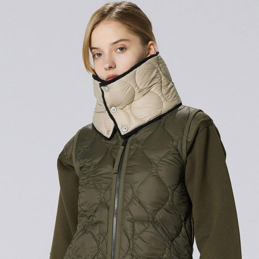 タイオン ユニセックス ミリタリー リバーシブルダウンネックウォーマー Taion R203ALSML-1 Militaly Reversible Neck Warmer ダウン | TAION | 07
