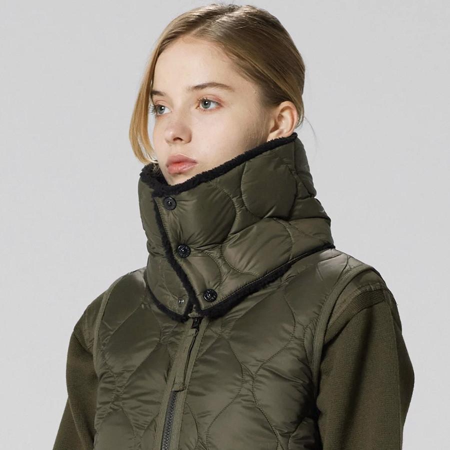 タイオン ユニセックス ミリタリー リバーシブルダウンネックウォーマー Taion R203ALSML-1 Militaly Reversible Neck Warmer ダウン | TAION | 09