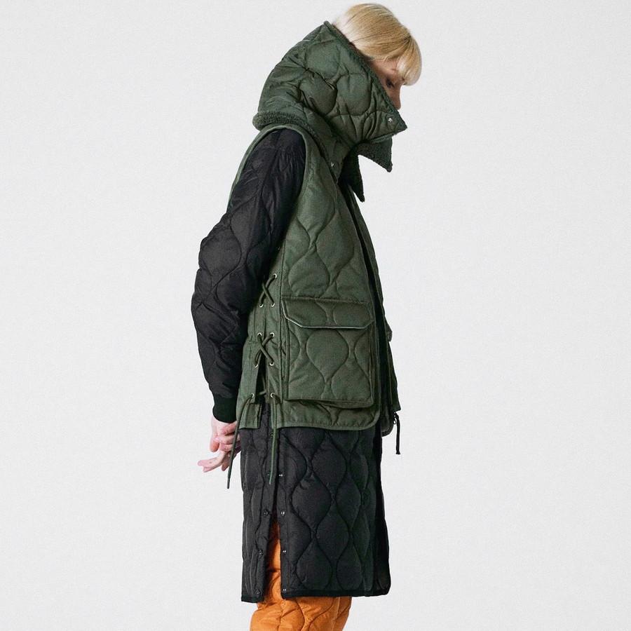 タイオン メンズ レディース ミリタリー リバーシブルダウンネックウォーマー Taion R203ML-1 Militaly Reversible Down Neck Warmer | TAION | 10