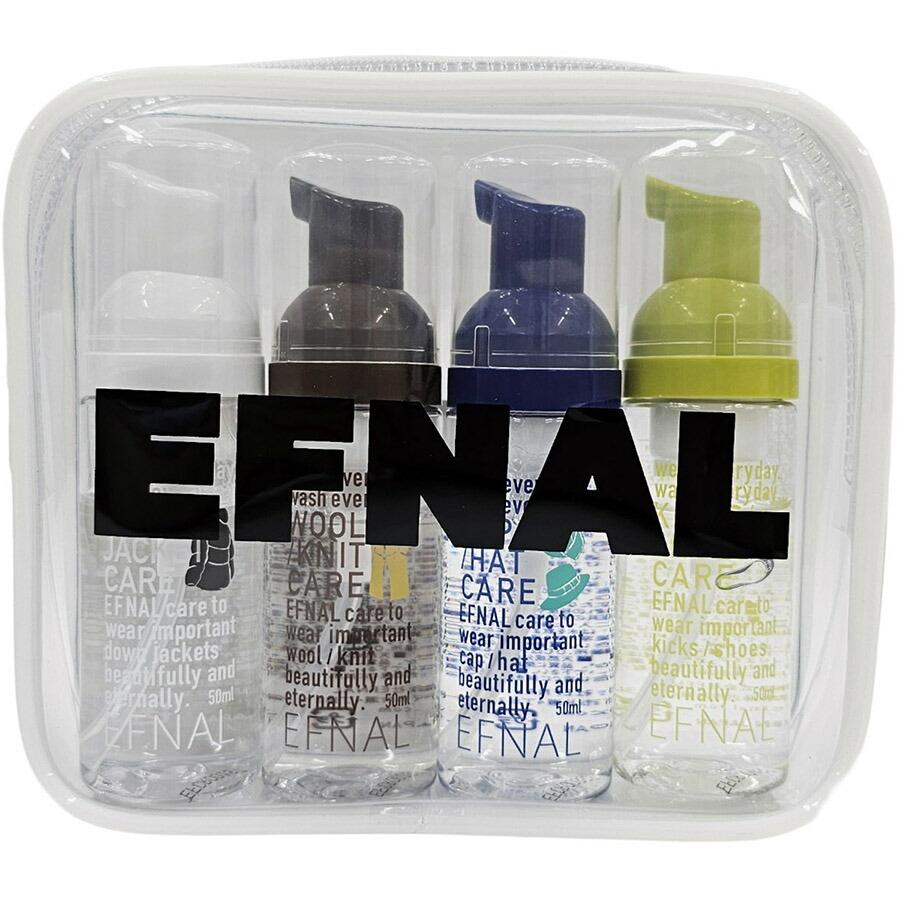 イフナル ケア 4本セット 各50ml Ef4st001 Efnal Care イフナルケア トラベルキット 旅行 クリーニング ダウン ニット 靴 帽子 Efnalcare | 