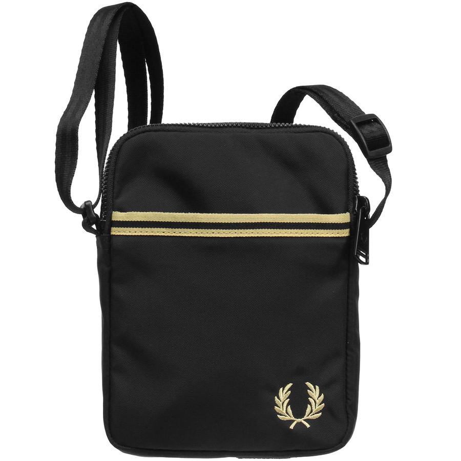フレッドペリー ショルダーバッグ ティップドテープスモールサイドバッグ Tipped Tape Small Side Bag L2809 リサイクルポリエステル Fredperry ユニセックス | FRED PERRY | 01