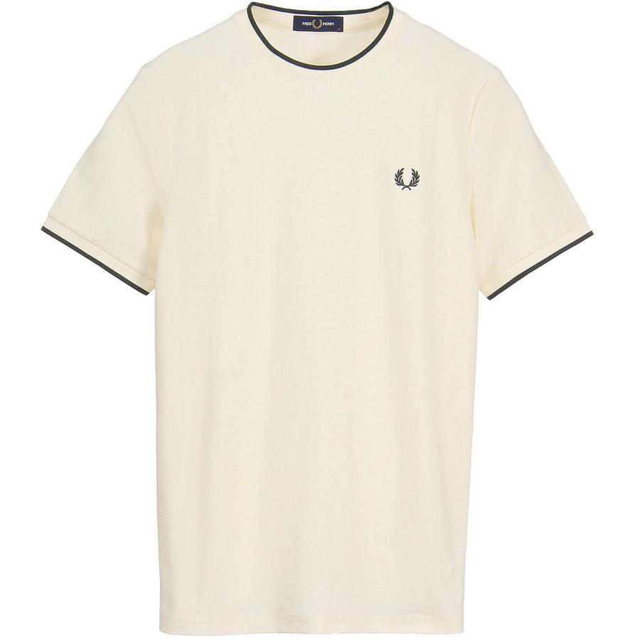 フレッドペリー Tシャツ Fredperry M2397 Trim Detail Crepe Pique Tshirt Fred Perry トリムディテールクレープピケ メンズ レディース | FRED PERRY | 01