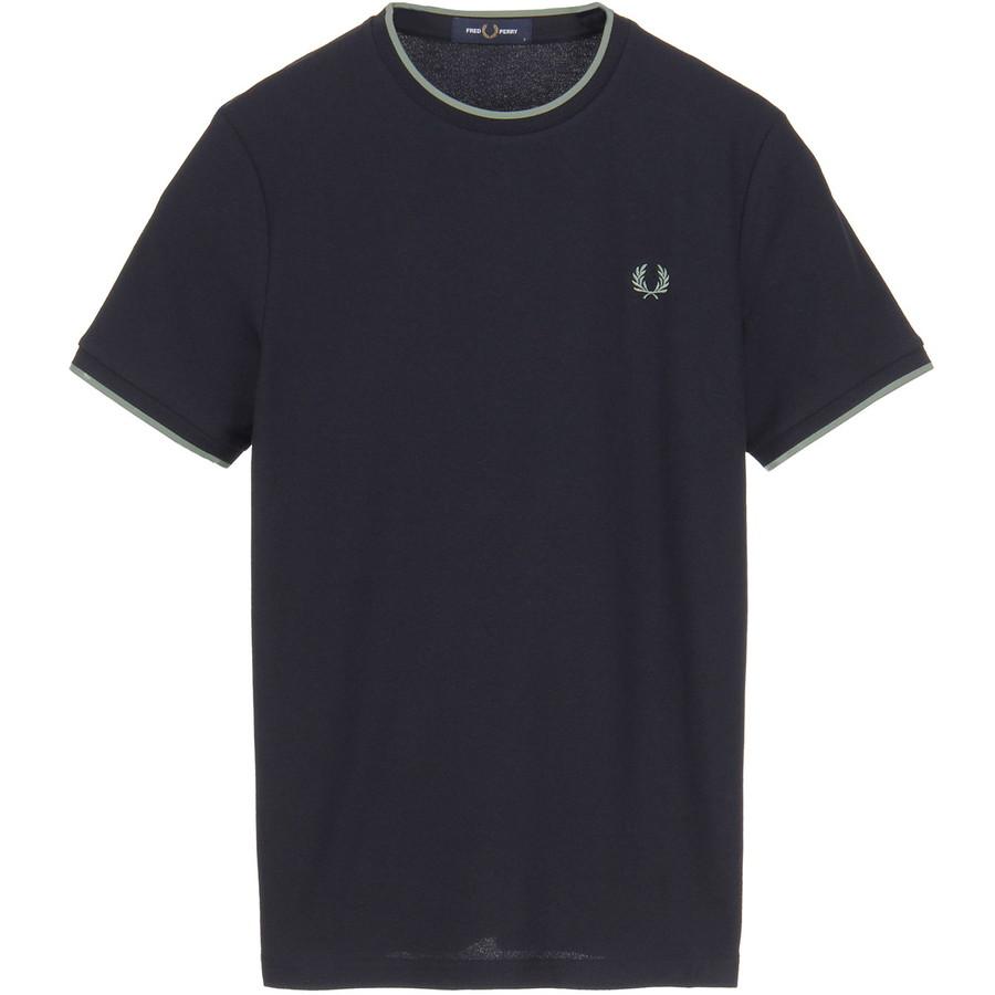 フレッドペリー Tシャツ Fredperry M2397 Trim Detail Crepe Pique Tshirt Fred Perry トリムディテールクレープピケ メンズ レディース | FRED PERRY | 02