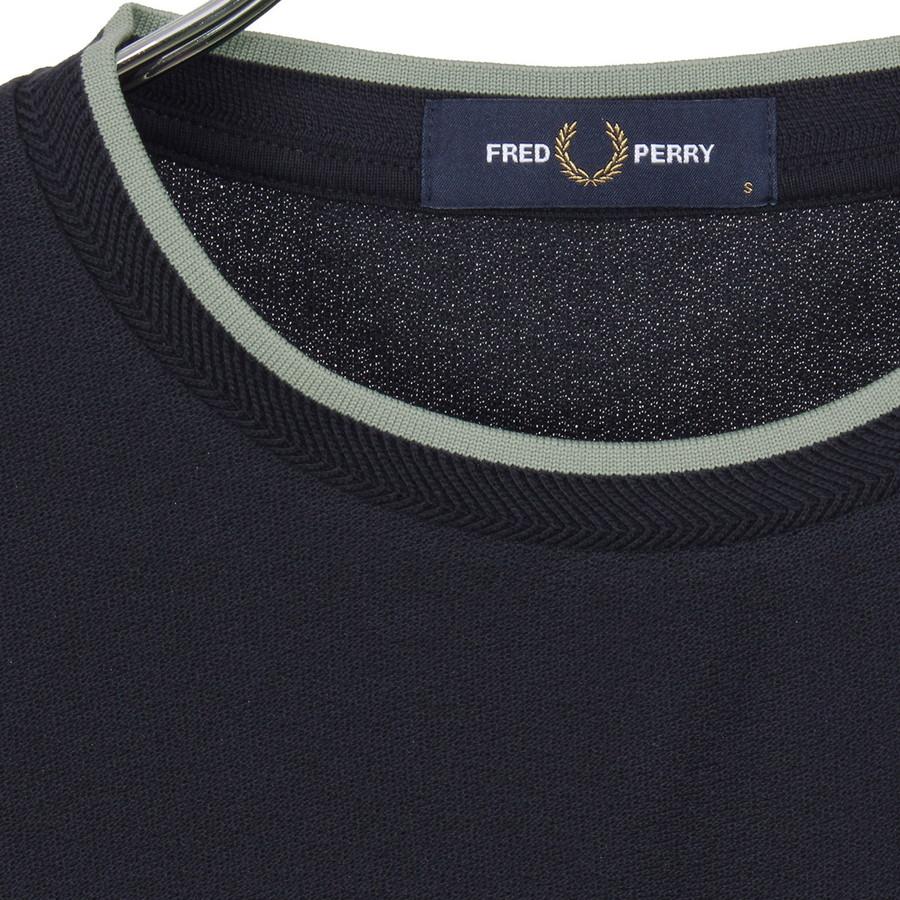 フレッドペリー Tシャツ Fredperry M2397 Trim Detail Crepe Pique Tshirt Fred Perry トリムディテールクレープピケ メンズ レディース | FRED PERRY | 06