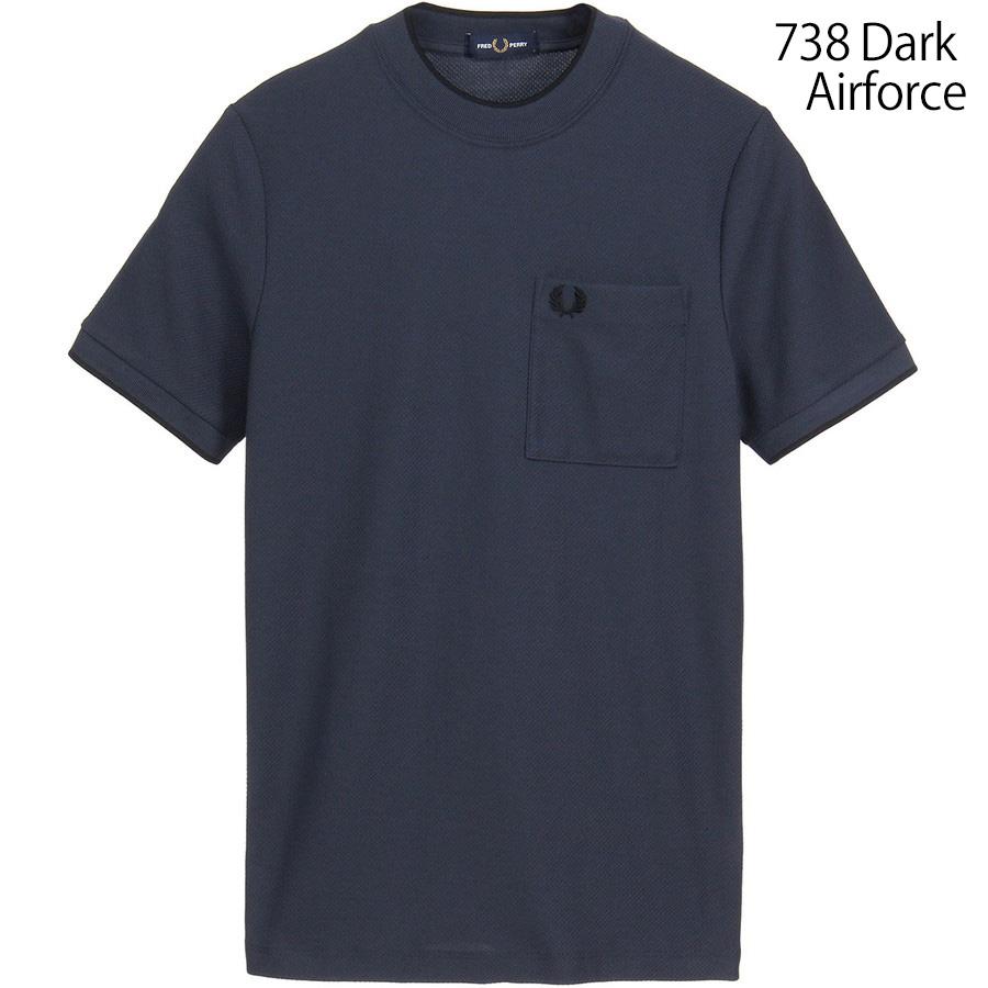 フレッドペリー Tシャツ Fredperry M2395 Pocket Detail Pique Tshirt Fred Perry フレッド ペリー ポケットディテールピケ 鹿の子 メンズ レディース 男女兼用 | FRED PERRY | 03