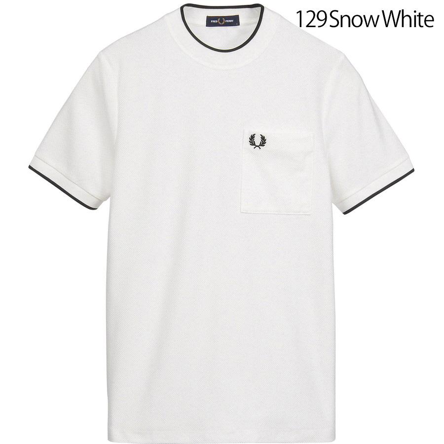 フレッドペリー Tシャツ Fredperry M2395 Pocket Detail Pique Tshirt Fred Perry フレッド ペリー ポケットディテールピケ 鹿の子 メンズ レディース 男女兼用 | FRED PERRY | 02