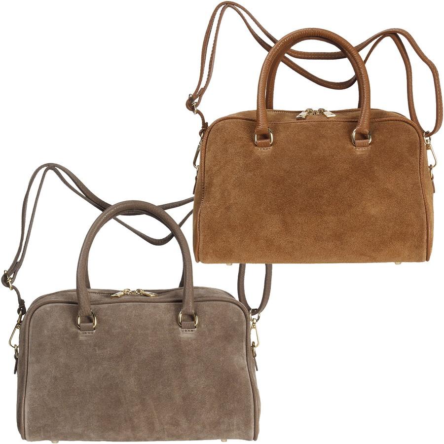 オウレンティ ストラップ付ハンドバッグ DI-3014-CADO Aulentti オーレンティ スエード 本革 レディース ショルダー | AULENTTI