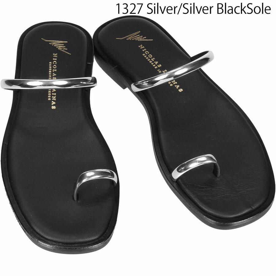 ニコラスライナス レディース サンダル メタリック フラット Nicolas Lainas Sandals Metallic C13LT メタルパーツ フラットサンダル | NICOLAS LAINAS | 05