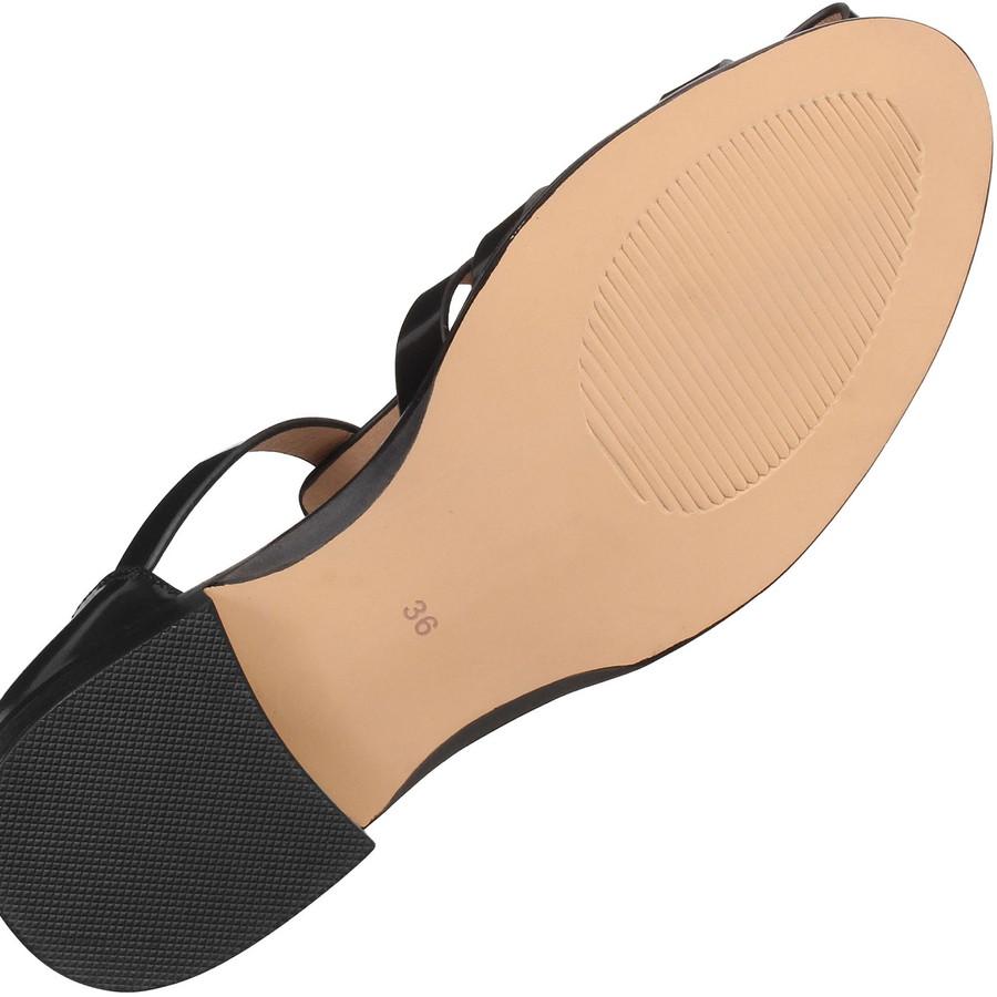 モヒ レディース 踵ありグルカサンダル ネグロ パッリア Mohi Gurkha Sandals Negro Paglia 2-6078-8-FL ストラップ グルカ サンダル | MOHI | 08