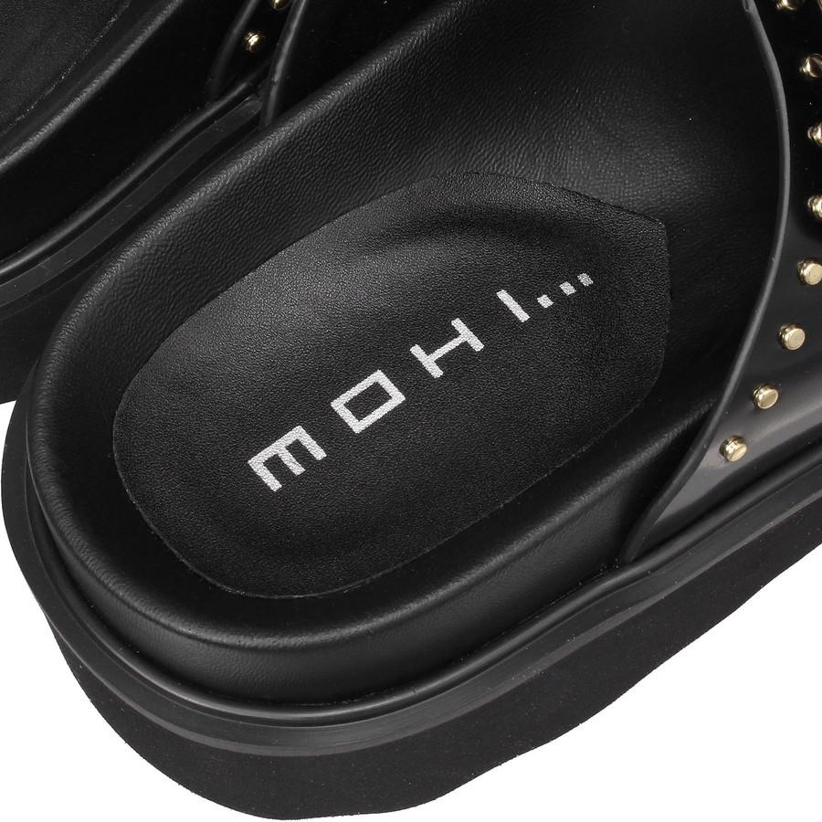モヒ ダブルバックルサンダル スタッズ ネグロ Mohi W-Buckle Sandals Negro 12-RD22-13A-FL ダブルバックル サンダル ブラック | MOHI | 04