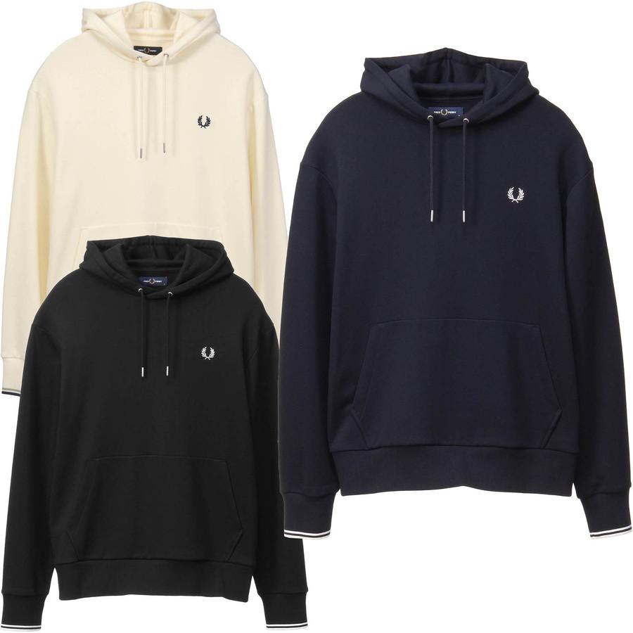 フレッドペリー パーカー Fredperry M3492 チップフーデッドパーカー Tipped Hooded Sweatshirt パーカ 無地 3492 Fred Perry フレッド ペリー メンズ | FRED PERRY