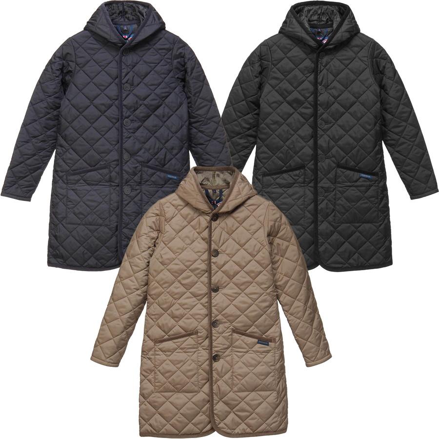 ラベンハム キルティングコート Lavenham SLJ9106 Brundon ブランドン レディース キルティング コート フード ロング レギュラーフィット | LAVENHAM