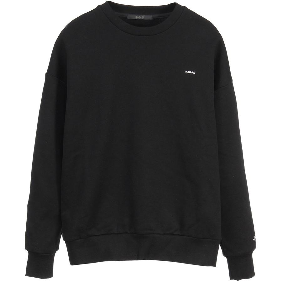 TATRAS クルーネック スウェット ブラック TATRAS（タトラス） スウェットシャツ フィダシオ Fidasio