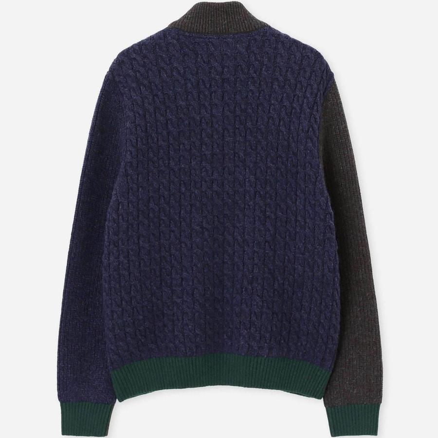 バブアー ポールスミス コラボ カーディガン Paul Smith Loves Barbour MKN1796 Gamefair Wool Cardigan ゲームフェア ウール ニット メンズ | Barbour | 07