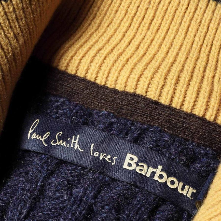 バブアー ポールスミス コラボ カーディガン Paul Smith Loves Barbour MKN1796 Gamefair Wool Cardigan ゲームフェア ウール ニット メンズ | Barbour | 08