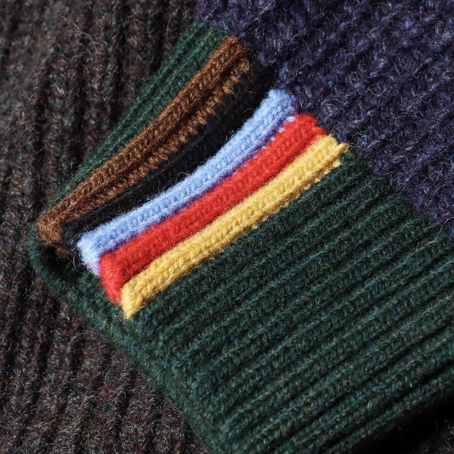バブアー ポールスミス コラボ カーディガン Paul Smith Loves Barbour MKN1796 Gamefair Wool Cardigan ゲームフェア ウール ニット メンズ | Barbour | 10