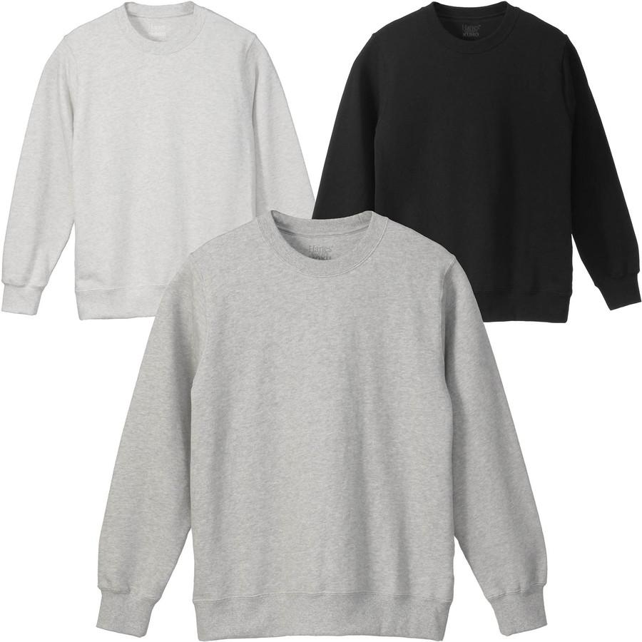 ヘインズ スウェット Hanes HM4CE001 HM4CE004 HM4CE007 Hanes Sweats ヘインズ トレーナー メンズ クルーネック 10.5オンス 裏毛 | Hanes