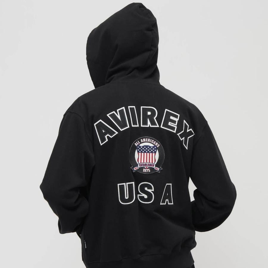 アビレックス ジップアップパーカー Avirex 7836931001 Signature Varsity Logo Zip Parka シグナチャー バーシティ ロゴ メンズ アヴィレックス Avirex | AVIREX | 04