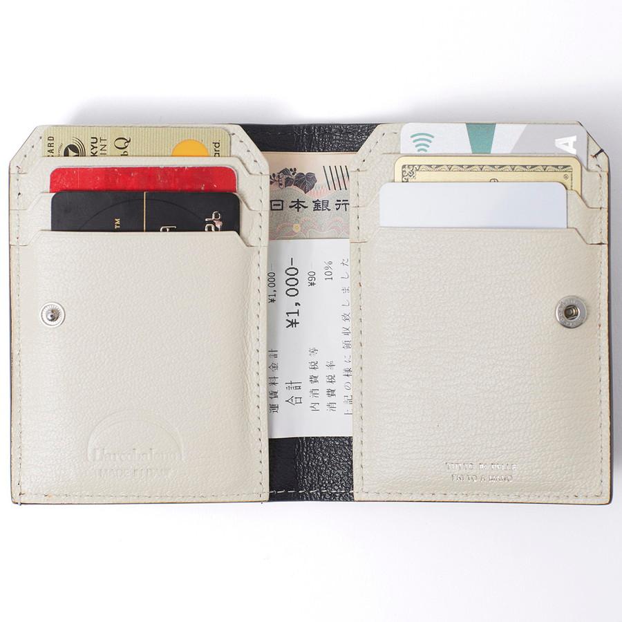 【美品】L'arcobaleno ラルコバレーノ スマートカードウォレット L'arcobaleno（ラルコバレーノ） スマートカードウォレット ミニ財布
