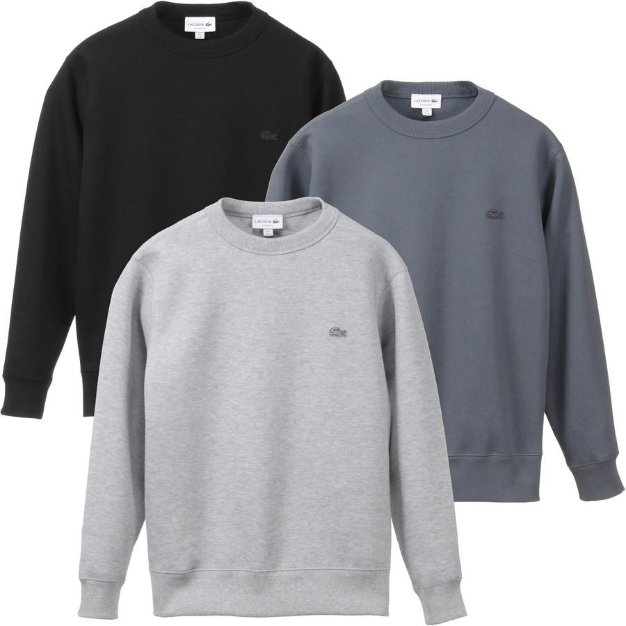 ラコステ スウェット ワントーン クルーネック 長袖 Lacoste SH9359-99 鹿の子 メンズ レディース ユニセックス | LACOSTE