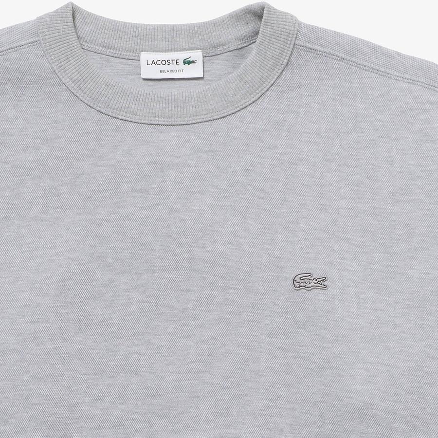 ラコステ スウェット ワントーン クルーネック 長袖 Lacoste SH9359-99 鹿の子 メンズ レディース ユニセックス | LACOSTE | 04