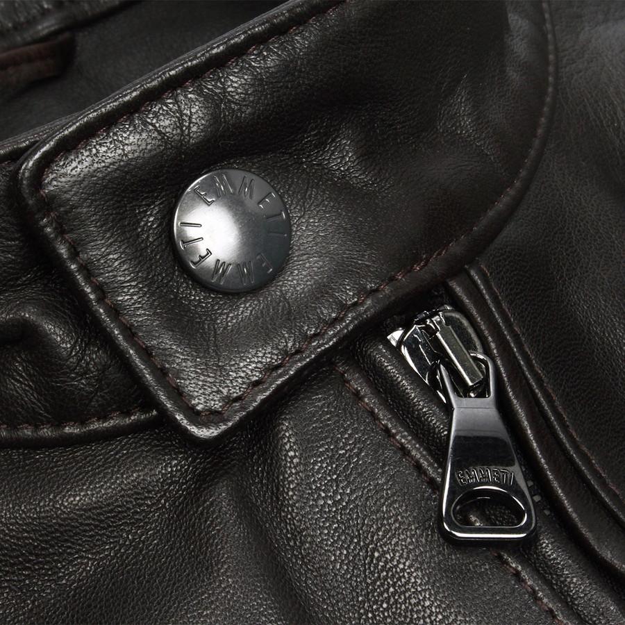 エンメティ シングルライダースジャケット ユリ Juri ナッパレザー 厚さ0.7mm Emmeti ライダース ジャケット ライダースジャケット | EMMETI | 10