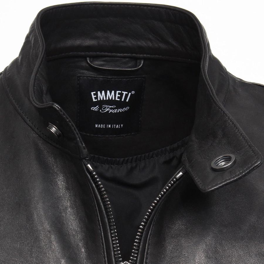 エンメティ シングルライダースジャケット ユリ Juri ナッパレザー 厚さ0.7mm Emmeti ライダース ジャケット ライダースジャケット | EMMETI | 03