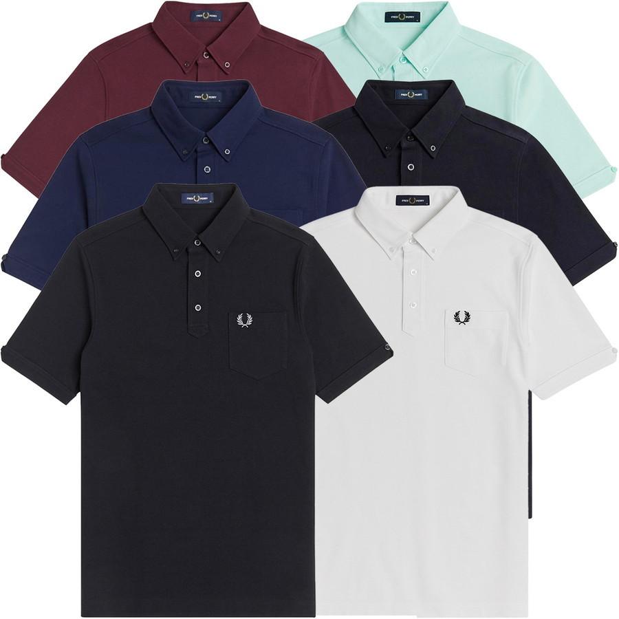 フレッドペリー Fredperry ポロシャツ M1627 ボタンダウン Fred Perry フレッド ペリー 鹿の子 かのこ ポロ シャツ