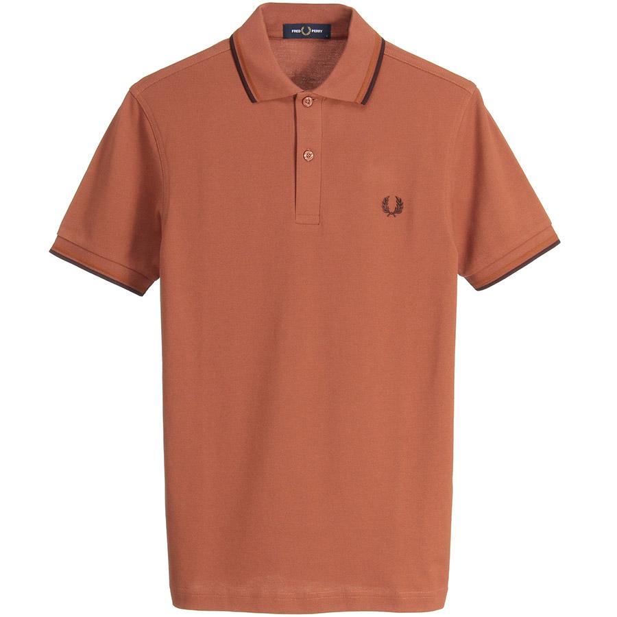 k*o様 フレッドペリー FRED PERRY ポロシャツ ブラウン The Fred Perry Shirt - G3636(8 X24：CARRINGTON ROAD BRICK