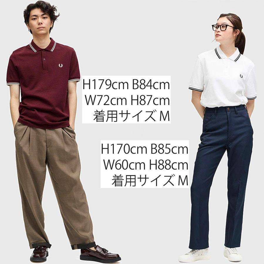 フレッドペリー M3600 ポロシャツ ワインレッド　ホワイト　L 半袖 鹿の子 FRED PERRY（フレッドペリー） ポロシャツ M3600 ツイン ティップド