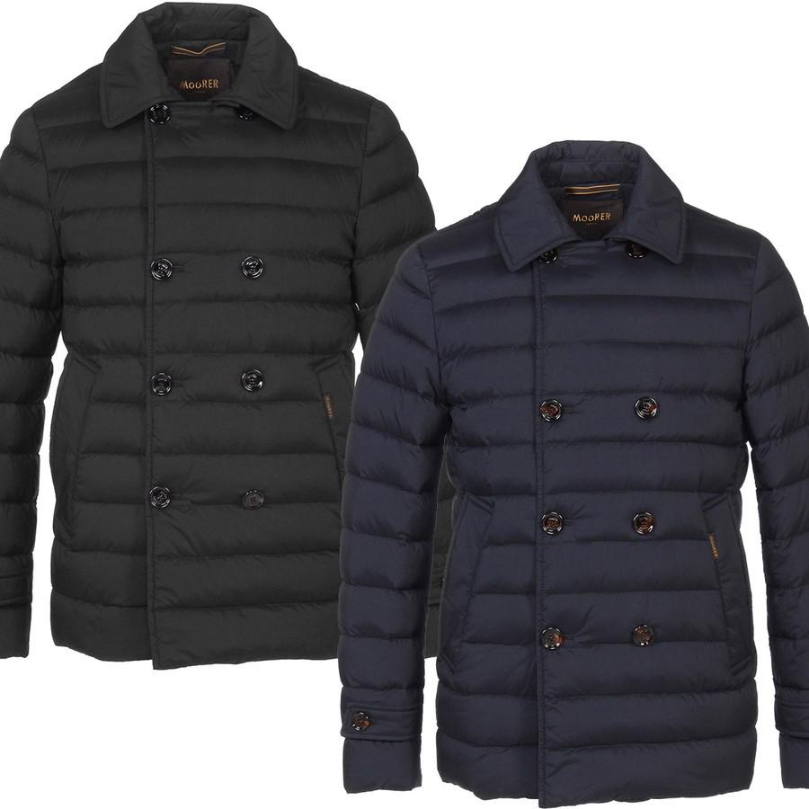 通販 人気 ダウンジャケット ムーレー Pコート プレゼント ギフト クリスマス メンズ ライトダウン 軽量 フード ｐコート ダブルジャケット フード付き Moorer フレッド S3 Fred ダウンジャケット ムーレー メンズ Moorer 正規販売店 ジャケット