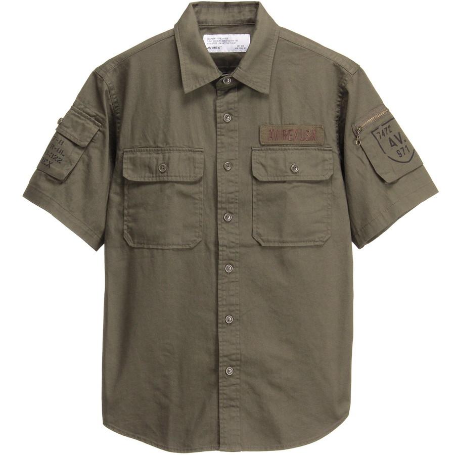 1/18プレミアム会員+5%アビレックス ベーシック ファティーグ シャツ 半袖 Basic Fatigue Short Sleeve Shirt 7833923001 783-3923001 Avirex 6175093 | AVIREX | 05