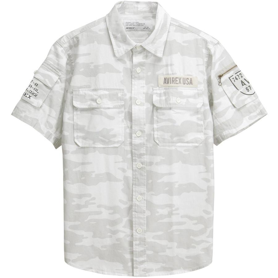 1/18プレミアム会員+5%アビレックス ベーシック ファティーグ シャツ 半袖 Basic Fatigue Short Sleeve Shirt 7833923001 783-3923001 Avirex 6175093 | AVIREX | 07