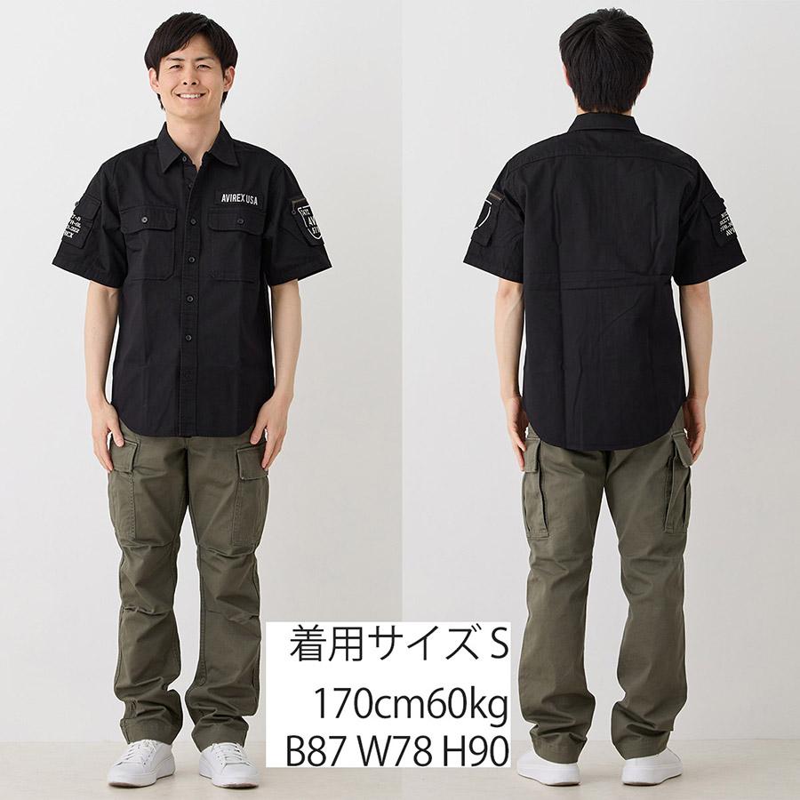 1/18プレミアム会員+5%アビレックス ベーシック ファティーグ シャツ 半袖 Basic Fatigue Short Sleeve Shirt 7833923001 783-3923001 Avirex 6175093 | AVIREX | 08