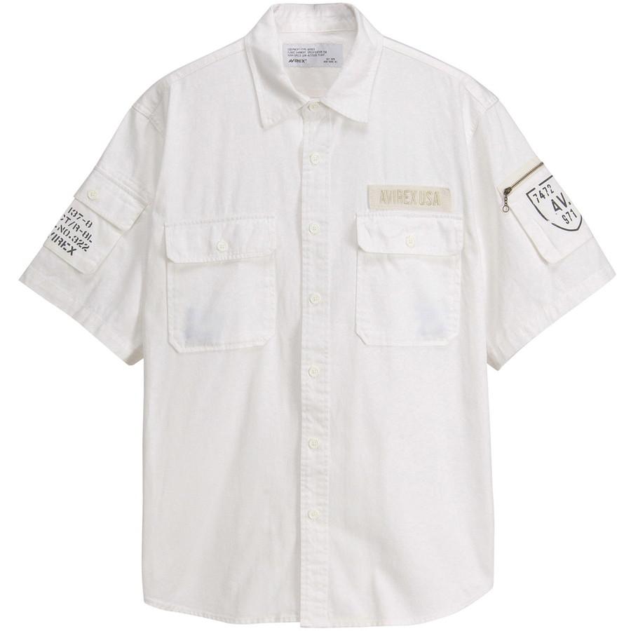 1/18プレミアム会員+5%アビレックス ベーシック ファティーグ シャツ 半袖 Basic Fatigue Short Sleeve Shirt 7833923001 783-3923001 Avirex 6175093 | AVIREX | 02
